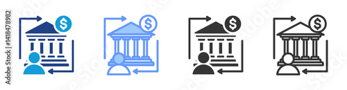 Regulation icon set multiple style collection