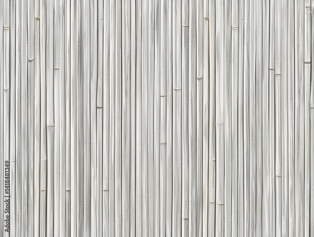 Vertical Arrangement of Light Grey Bamboo Poles Vertical Arrangement of Light Grey Bamboo Poles