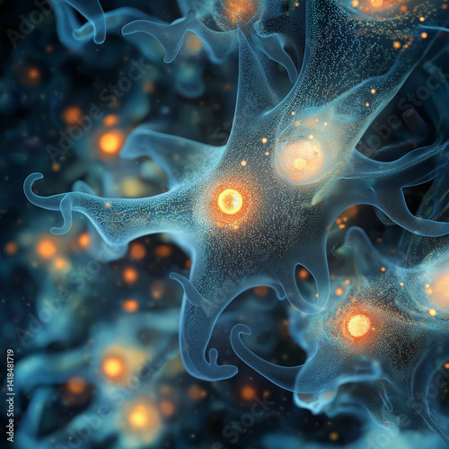 Glowing Microscopic Lifeforms