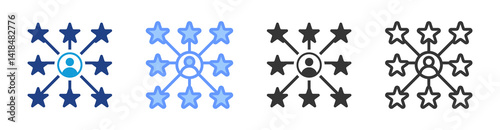 Abilities icon set multiple style collection