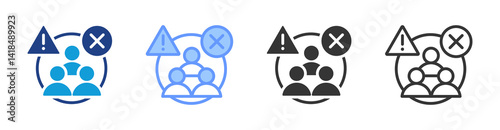 Adverse Event icon set multiple style collection