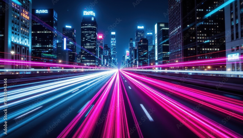 Fototapeta premium City Expressway at Night