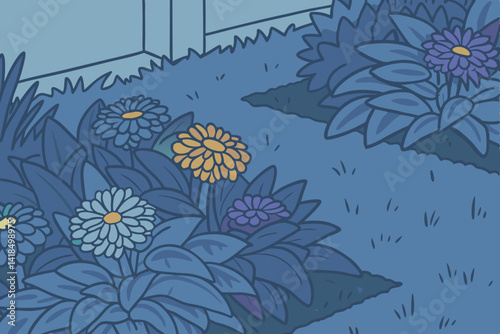 Simple flower illustration. Gifts. Affection. Gifts.