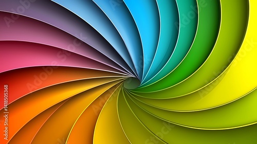 Wallpaper Mural Colorful Spiral Pattern with Smooth Gradients and Vibrant Tones Torontodigital.ca