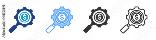 Seek icon set multiple style collection