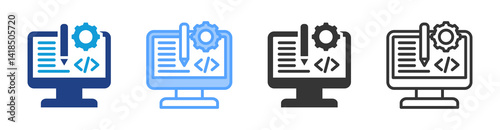 Web Designers icon set multiple style collection