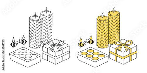 Beeswax Candles – 100% Natural, Handmade, Non-Toxic, Long-Lasting Aromatherapy Candles for Home & Relaxation