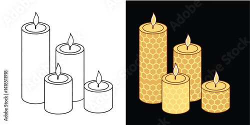 Beeswax Candles – 100% Natural, Handmade, Non-Toxic, Long-Lasting Aromatherapy Candles for Home & Relaxation