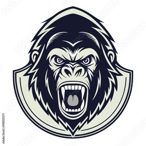 Angry Gorilla Head Crest