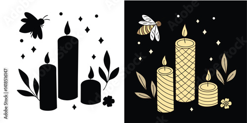 Beeswax Candles – 100% Natural, Handmade, Non-Toxic, Long-Lasting Aromatherapy Candles for Home & Relaxation