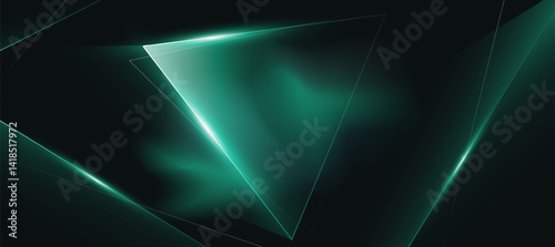 Abstract light green neon technology background, Futuristic digital glowing lines background for presentation business or tech event poster EPS 10