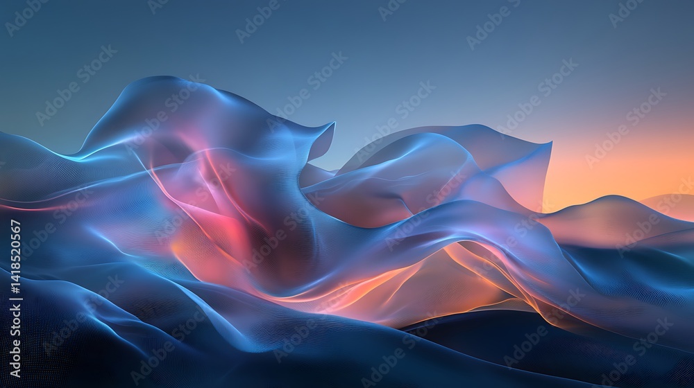 Obraz premium a blue and pink background