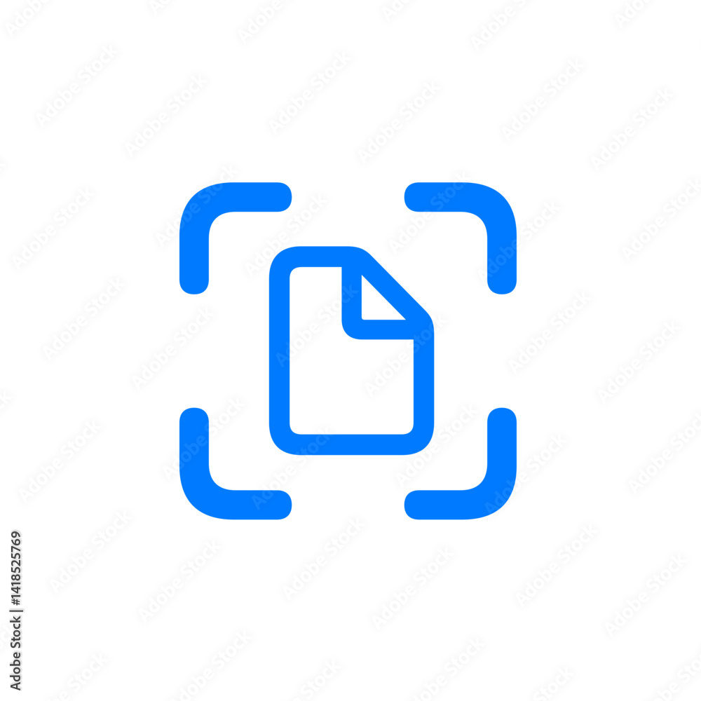 Document Viewfinder Icon Document Viewfinder Icon