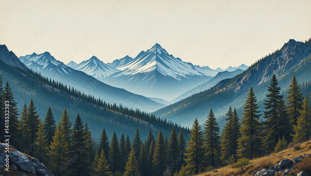 Majestic Mountain Range