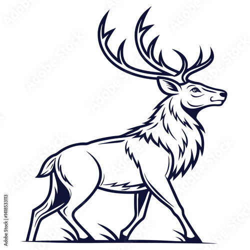 Majestic Deer Silhouette (2)