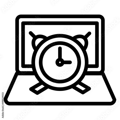 System Alert Laptop Icon