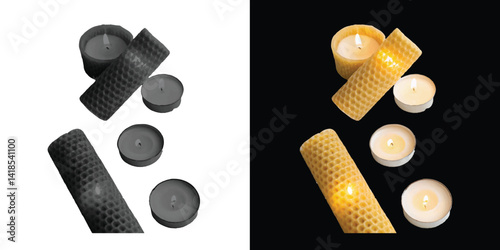 Beeswax Candles – 100% Natural, Handmade, Non-Toxic, Long-Lasting Aromatherapy Candles for Home & Relaxation