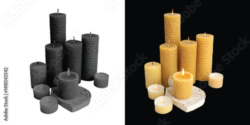 Beeswax Candles – 100% Natural, Handmade, Non-Toxic, Long-Lasting Aromatherapy Candles for Home & Relaxation