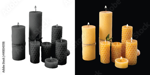 Beeswax Candles – 100% Natural, Handmade, Non-Toxic, Long-Lasting Aromatherapy Candles for Home & Relaxation