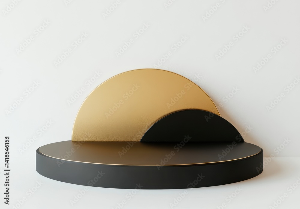 Fototapeta premium Abstract Display of Geometric Shapes in Modern Minimalist Design