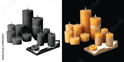 Beeswax Candles – 100% Natural, Handmade, Non-Toxic, Long-Lasting Aromatherapy Candles for Home & Relaxation