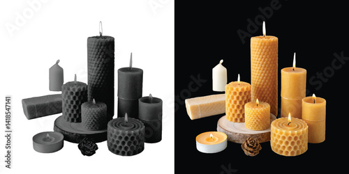 Beeswax Candles – 100% Natural, Handmade, Non-Toxic, Long-Lasting Aromatherapy Candles for Home & Relaxation