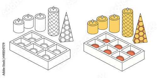 Beeswax Candles – 100% Natural, Handmade, Non-Toxic, Long-Lasting Aromatherapy Candles for Home & Relaxation
