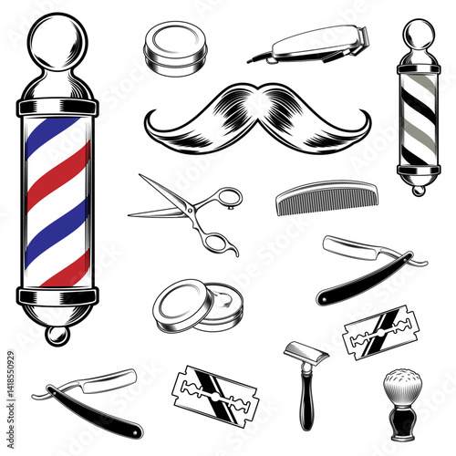 Ferramentas de barbeiro barber shop 