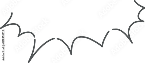 シンプルな怒りの吹き出しイラスト素材