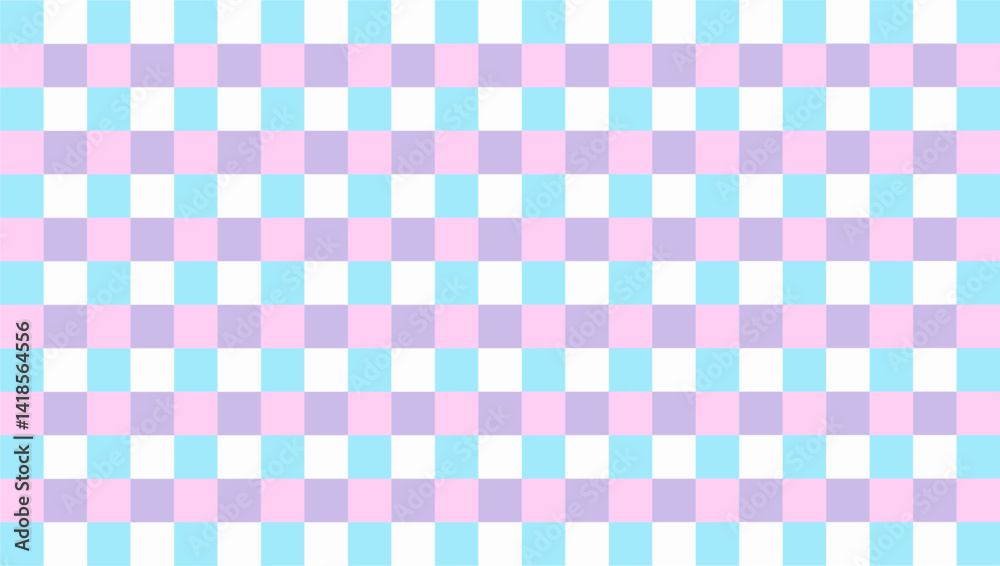 Fototapeta premium Gingham wallpaper backgrounds complement any room with their timeless, sky-inspired beauty.