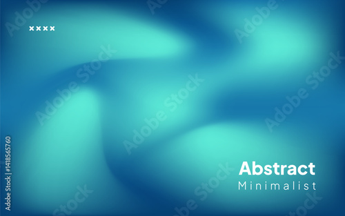 Green tosca light wave background. abstract liquid blue, green glow like a sophisticated technology background. minimalist neon color for landing page, banner, poster.