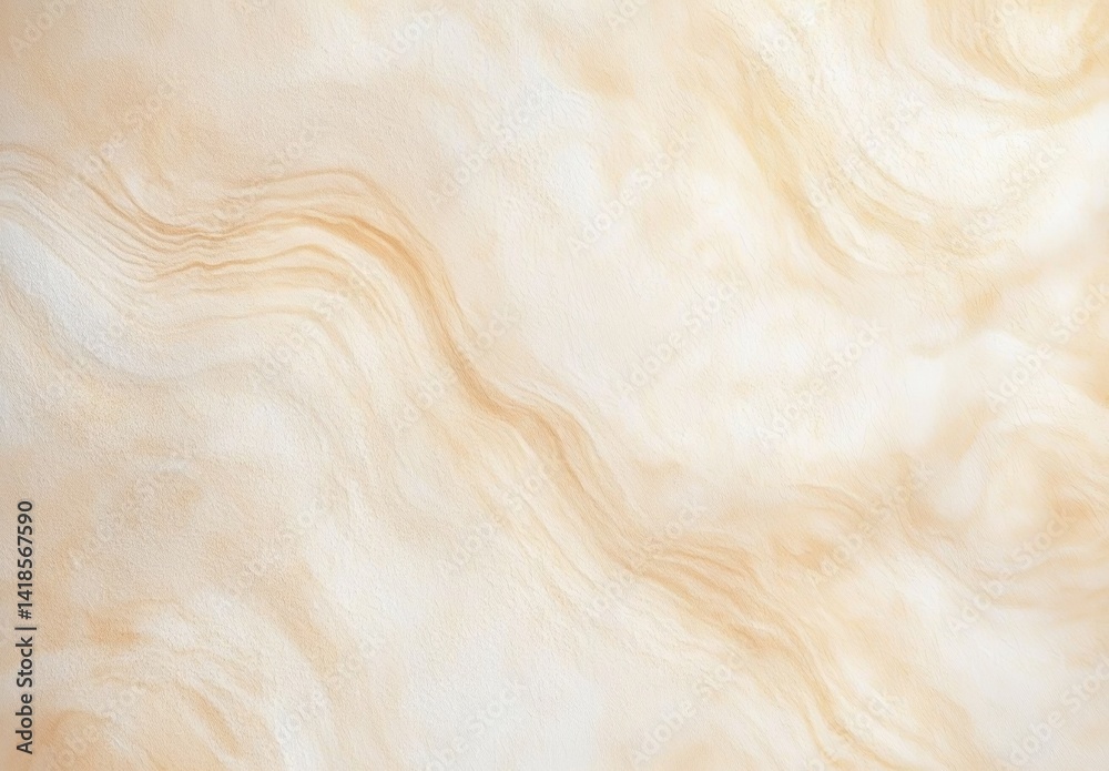 Fototapeta premium Beige abstract background with soft marble-like texture, elegant stone surface pattern in neutral tones, suitable for banner design, product mockup, or minimal branding