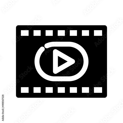 Video icon design template SVG