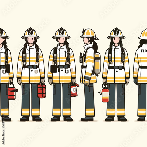 cool firefighter image vector