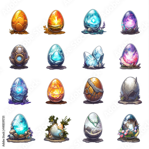 Egg material set(game item PNG)