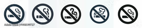 No Smoking silhouette icon