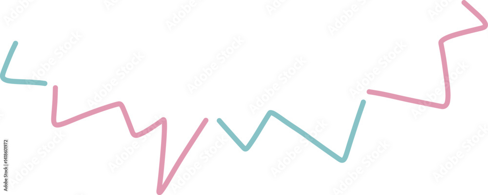 Naklejka premium かわいいギザギザの吹き出しイラスト素材