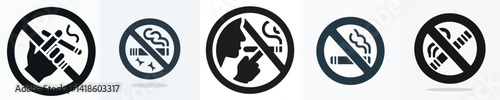 No Smoking silhouette icon