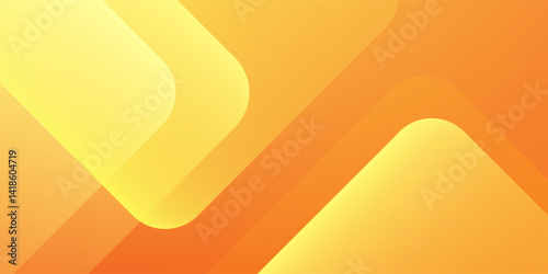 Abstract orange and yellow geometric background. Dynamic shapes composition. Cool background design for posters. Vector illustration