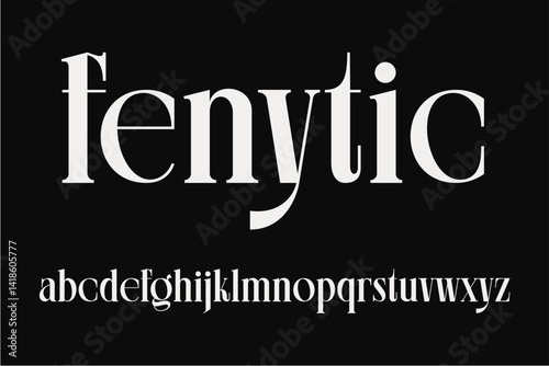 Luxury font vintage style vector