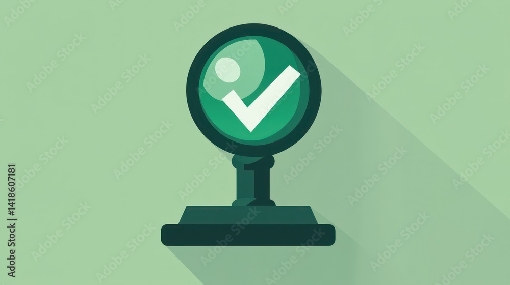 Green checkmark award icon; success, approval, completion Green checkmark award icon; success, approval, completion