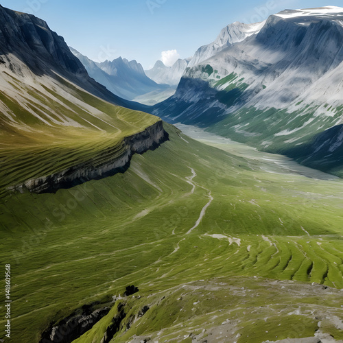 high mountain landscape