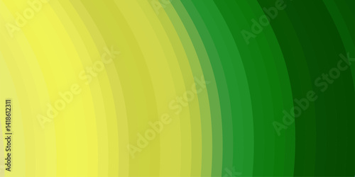 Abstract gradient design featuring curved lines transitioning from pale yellow to deep green