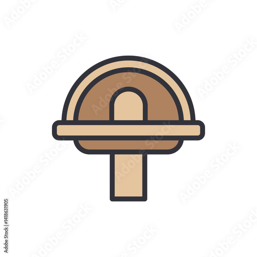 Bird Feeders colored icons, minimalist vector illustration ,simple transparent graphic element .Isolated on white background