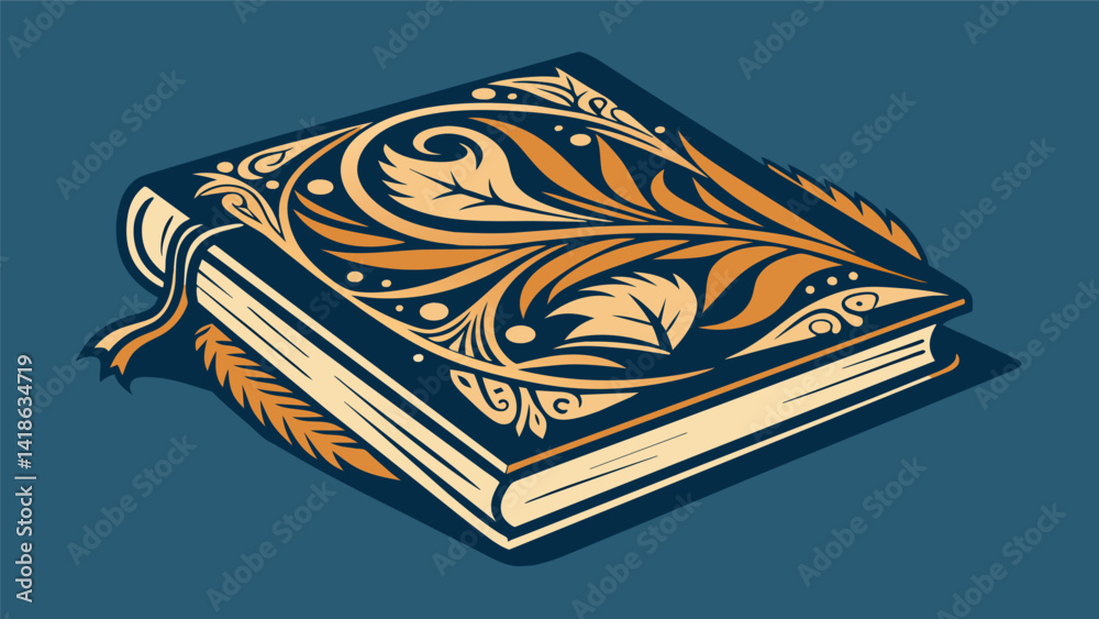 A variety of stamps inks and stencils used to add intricate and detailed designs to the pages giving the journal a professional and polished. Vector illustration
