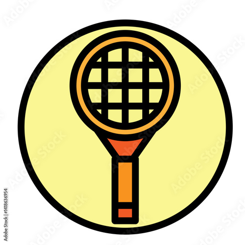 Tennis Grip Tape Vector Filled Icon Design