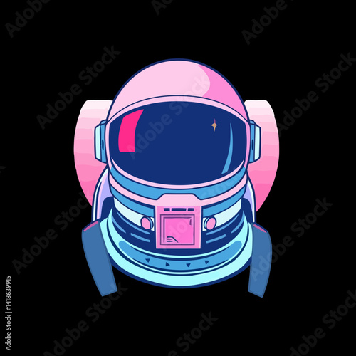 Retro Synthwave Astronaut