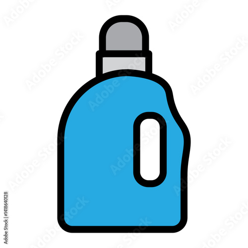 Fabric Softener Bottle Vector Filled Icon Design