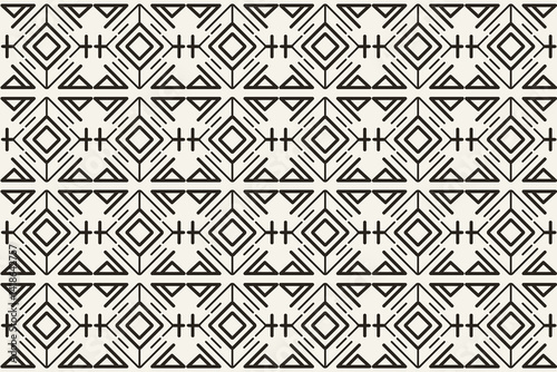 Minimal tribal line art pattern background with ethnic geometric motifs. Perfect for textiles, crafts, boho style backgrounds, wrapping paper, digital prints, and wall art.
