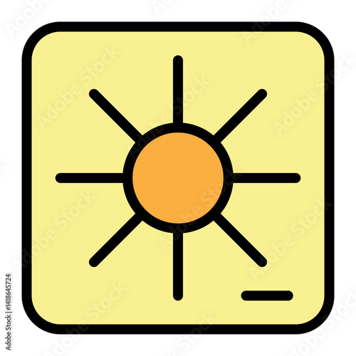 CPU Fan Vector Filled Icon Design